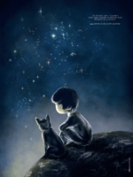 affiche Saint Exupery - citation du Petit Prince