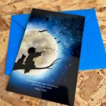 carte postale Décopositive - Collection l'enfant des étoiles - modèle LA MUSIQUE