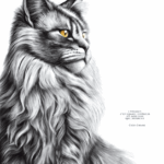 Dessin d'un chat associé à la citation de Coco Chanel : « L’élégance, c’est quand l’intérieur est aussi beau que l’extérieur." Dessin de Marjorie Esquerre pour Décopositive - Tous droits réservés