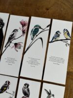 Lot de 8 marque-pages oiseaux - dessin de Marjorie Esquerre pour décopositive