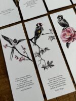 Lot de 8 marque-pages oiseaux - dessin de Marjorie Esquerre pour décopositive