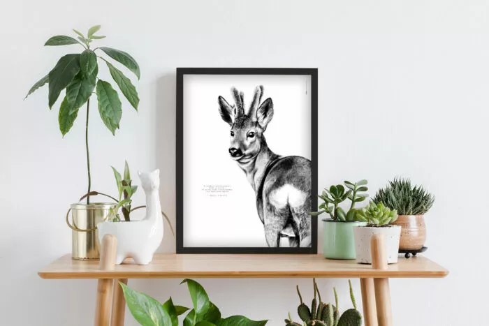 Le Chevreuil "la nature" affiche chevreuil, symbole de nature