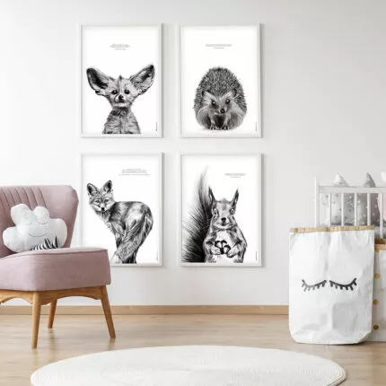 Lot affiches les animaux