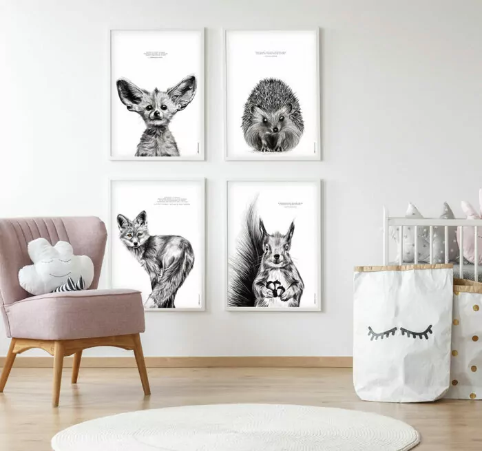 Lot affiches les animaux