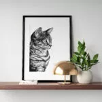 affiche chat - citation de victor hugo