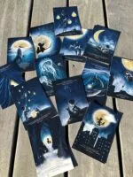 Lot de 13 cartes postales Décopositive - Collection l'enfant des étoiles - 13 modèles