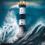 Affiche le phare portant la citation de M.Walter : “Laisse ta lumière briller si intensément que les autres y trouveront leur chemin pour sortir de l’obscurité”