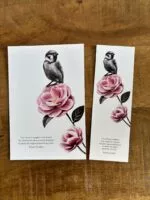 carte postale et marque-page le moineau - par decopositive