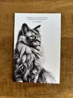 carte postale dessin le chat - citation de coco chanel - création de Décopositive