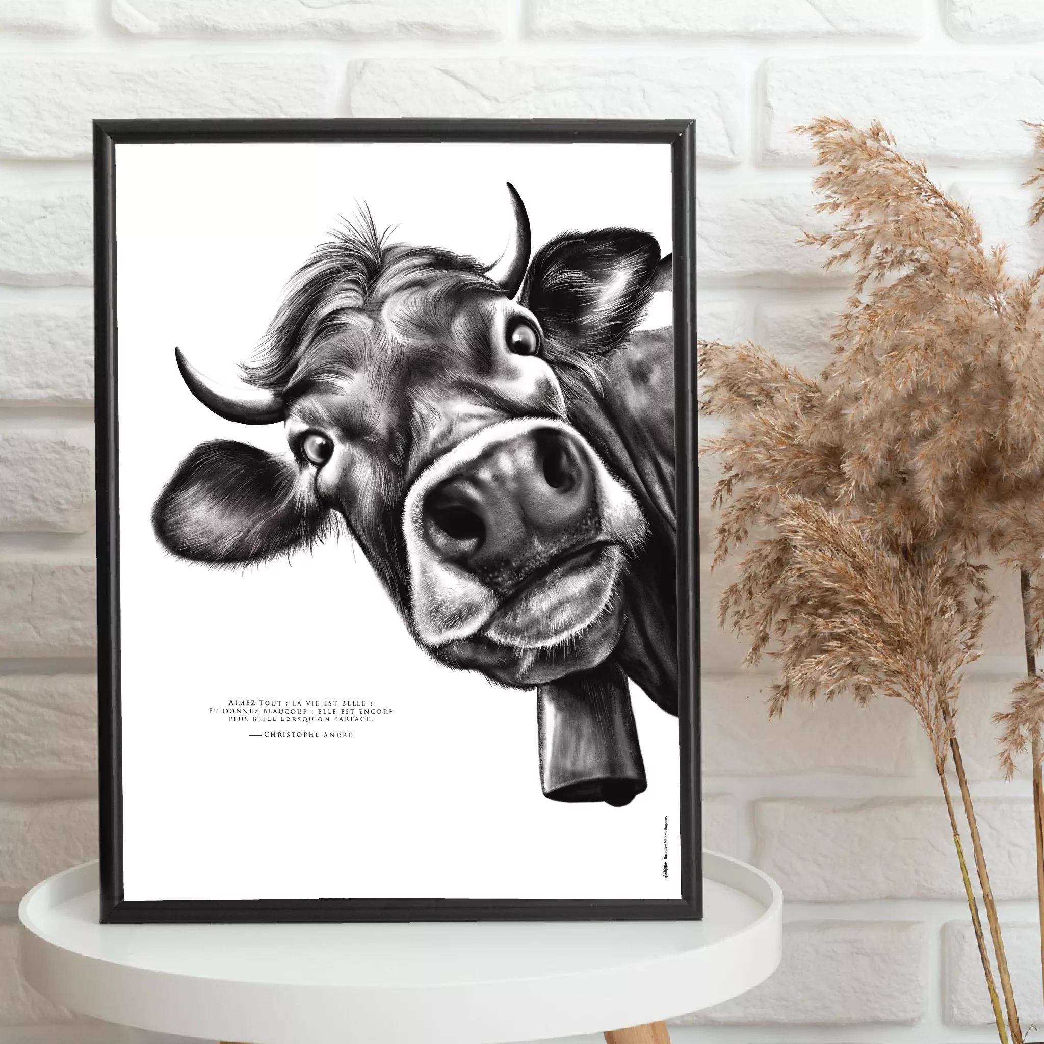 vachez-dessin-marjorie-esquerre affiche-vache- dessin de Vache par Marjorie Esquerre